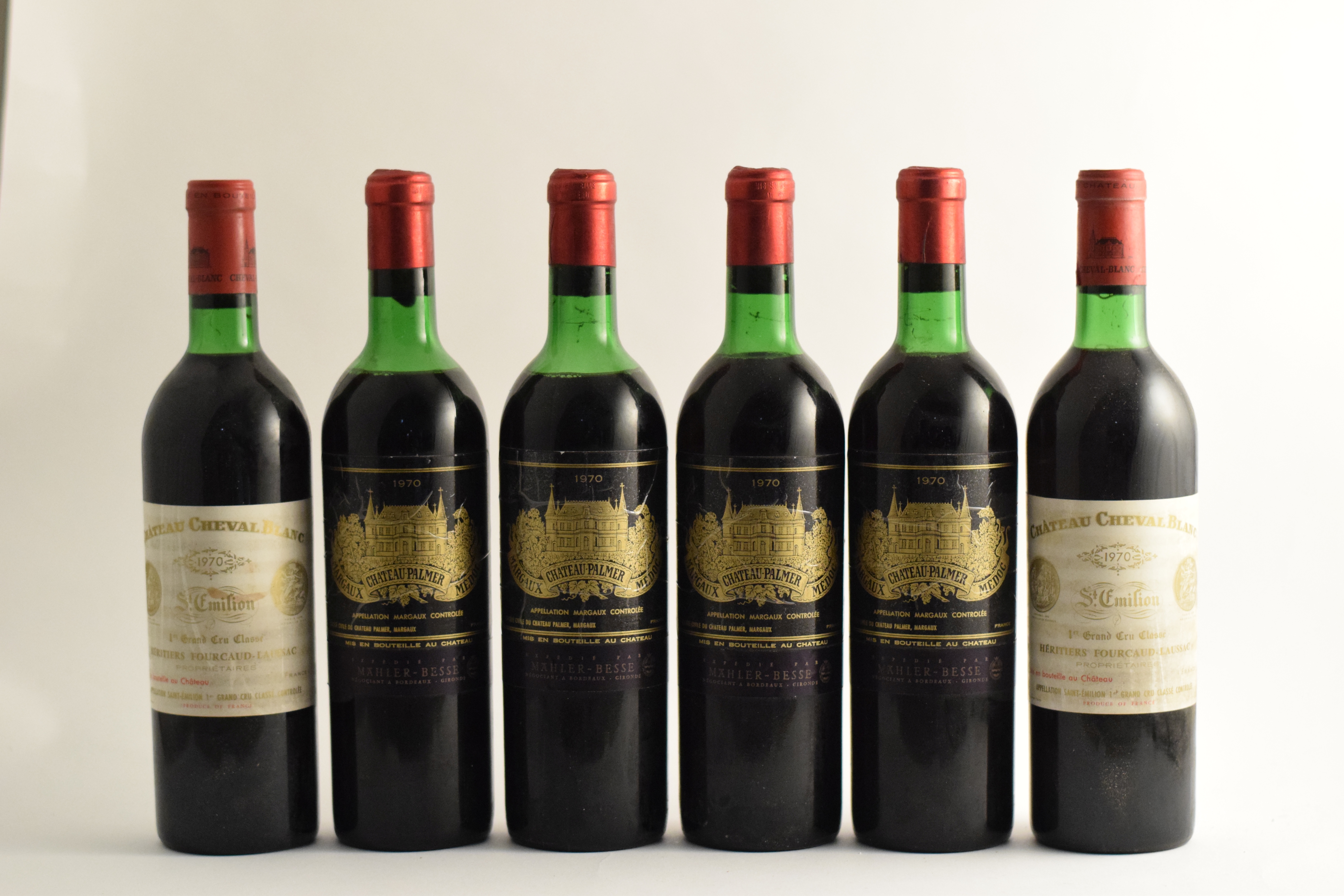 Château Cheval Blanc 1970, St Emilion 1er Grand Cru Classé (2) Château Palmer 1970, Margaux 3me C...