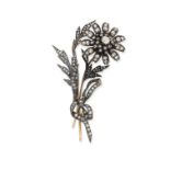 A diamond spray brooch, circa 1890