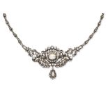 A diamond necklace/brooch (2)