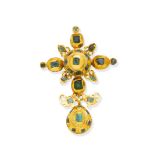 An 18th-19th century emerald pendant, probably Iberian