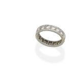 A diamond eternity ring