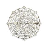 A Belle Époque diamond brooch,