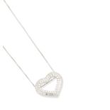 A diamond pendant necklace