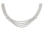 A diamond swag necklace, by Avakian