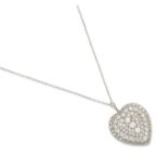 A diamond heart pendant