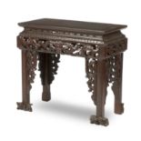 A lacquered soft-wood archaistic-style altar table 19th century