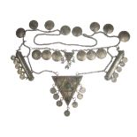 A Turkman white-metal necklace Circa 1900