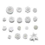 A very large collection of white Vincennes-style flowers French, late 19th century or 20th centur...