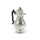 An 18th century silver coffee pot probably German circa 1760