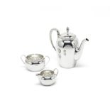 A Swedish three-piece silver coffee service K Anderson, Stockholm 1924 (3)