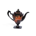 An early 19th century 'Pontypool,' japanned tin coffee pot