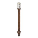 A good early 19th century mahogany stick barometer signed Abraham, Bath