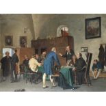 German School, 19th Century The club discussion