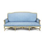 A French 19th century giltwood canape in the Louis XIV style