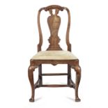 A George I 'red walnut' side chair