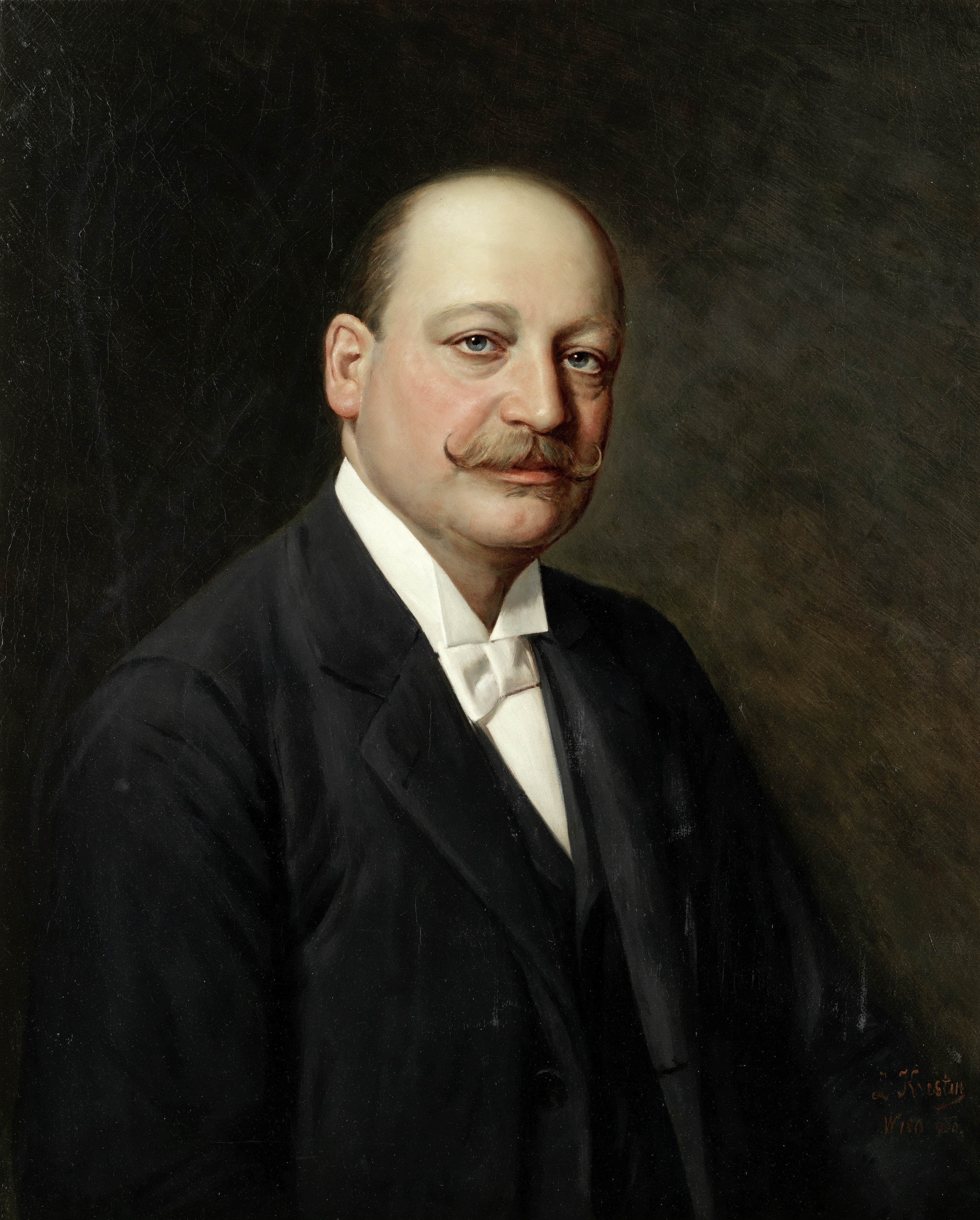 Lazar Krestin (Lithuanian, 1868-1938) Portrait of a gentleman, thought to be Baron Paul Schey-Kor...