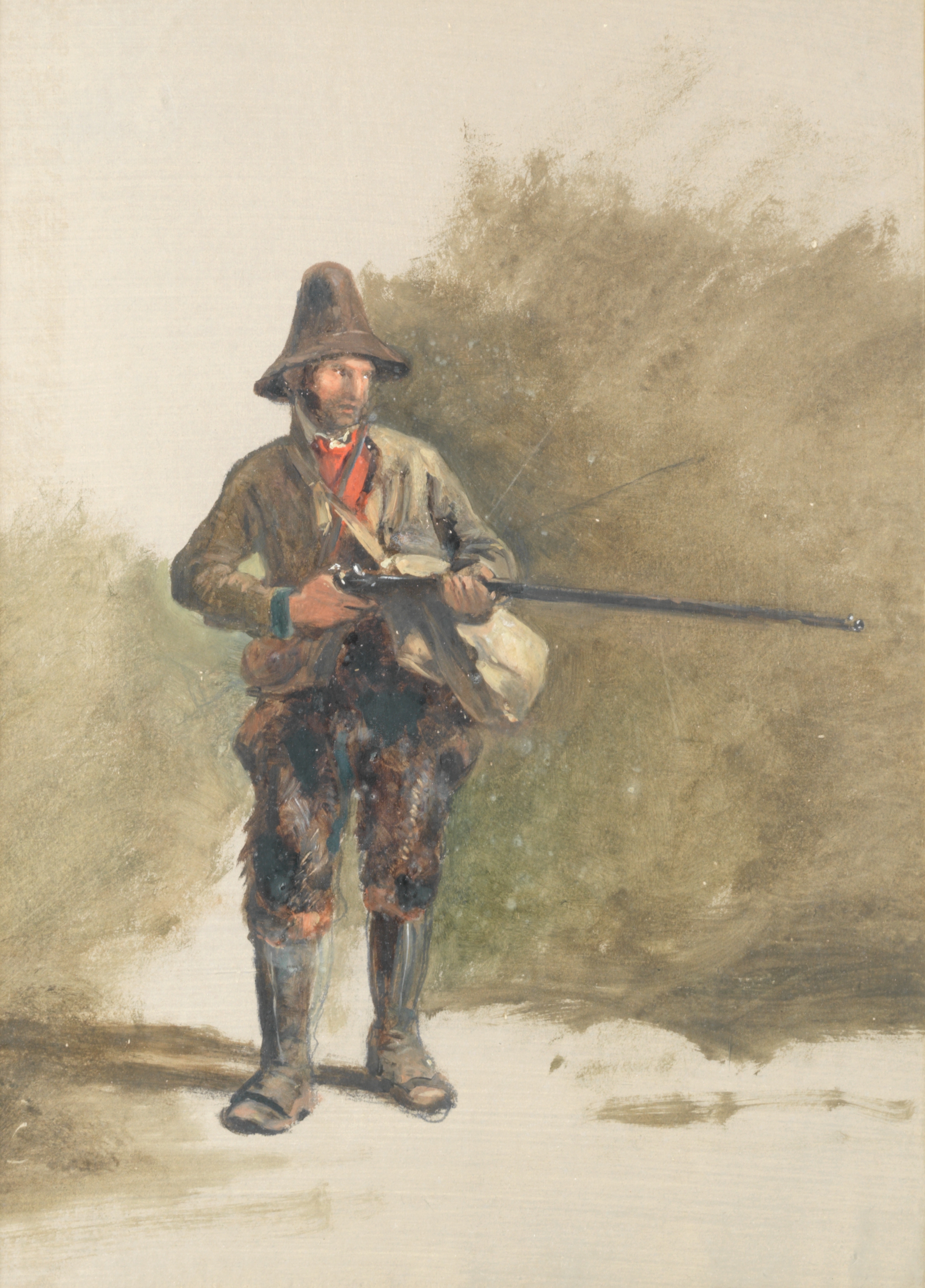 Attributed to David Cox Snr. O.W.S. (British, 1783-1859) Studies of a hunter; a pair the first 41... - Image 2 of 2