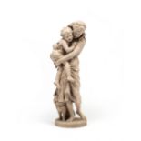 Jean Baptiste Carpeaux (French, 1827 -1875): A terracotta model of Frere et Soeur (brother and si...
