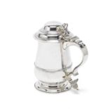 A George III silver tankard maker's mark 'ID', London 1770