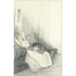 Théophile Alexandre Steinlen (Swiss/French, 1859-1923) 'Eternelle betise'