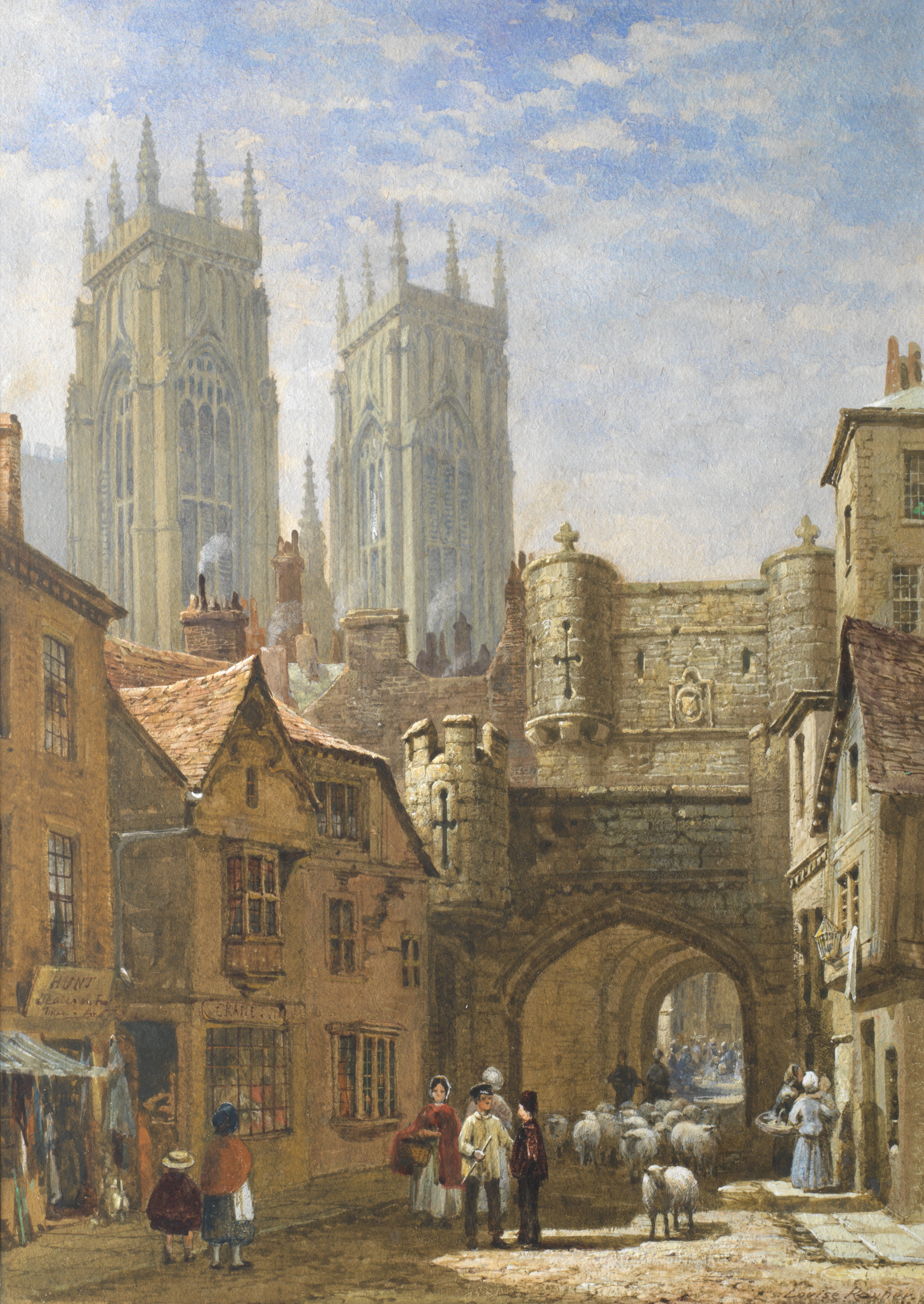 Louise J. Rayner (British, 1832-1924) Bootham Bar, York