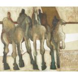 Geoffrey Key (British, born 1941) Four Horsemen