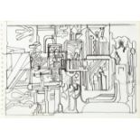 Sir Eduardo Paolozzi (1924-2005) Untitled Drawing 18 x 25.5cm (7 1/16 x 10 1/16in) together with ...