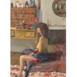 Ken Howard R.A. (British, born 1932) Dora on a Day Bed