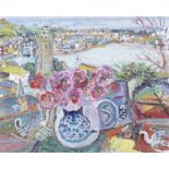 Linda Weir (British, born 1951) Joy St Ives Epiphany with Art Books & Roses