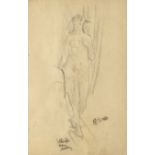 Walter Richard Sickert A.R.A. (British, 1860-1942) Standing Nude, Wellington House Academy