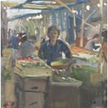 Sherree Valentine-Daines (British, born 1956) The Fruit Market