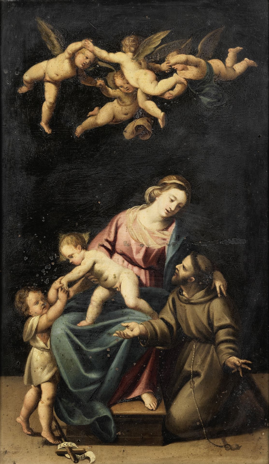 Attributed to Alessandro Turchi, called l'Orbetto (Verona 1578-1649 Rome) The Madonna and Child w...