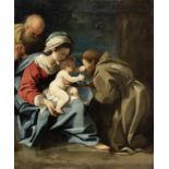 Bartolomeo Schedoni (Modena 1578-1615 Parma) The Holy Family with Saint Francis unframed