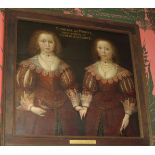 Circle of William Larkin (London circa 1580-1619) Double portrait of twin sisters, said to be Mar...