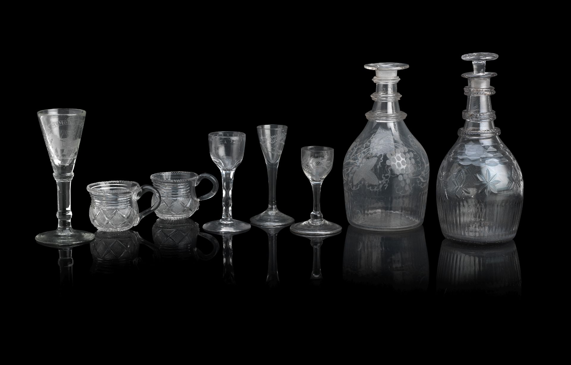 A collection of Irish glass
