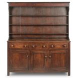 An 18th century oak dresser