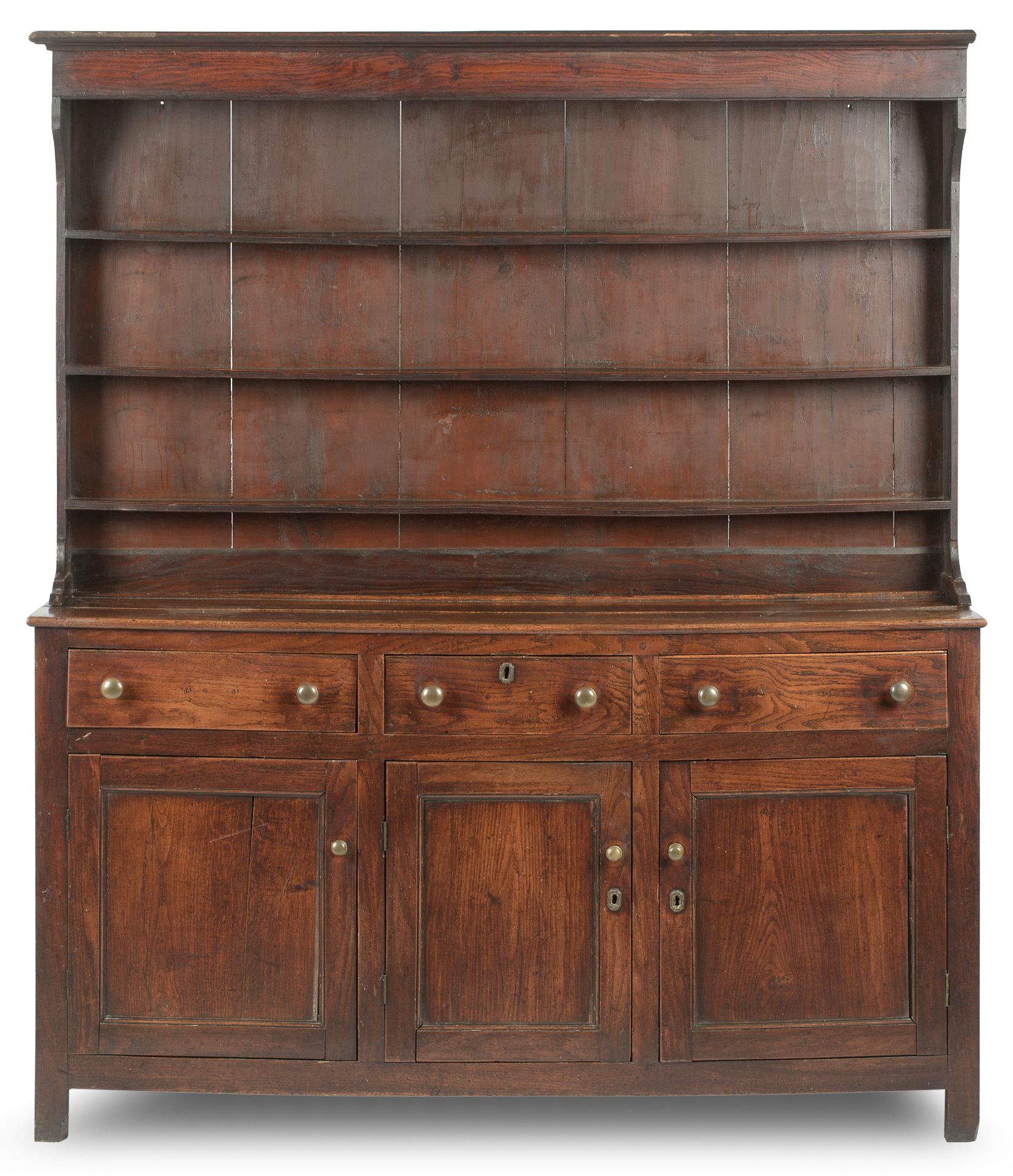 An 18th century oak dresser