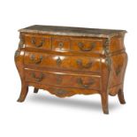 A French 18th century style parquetry and ormalu mounted commode