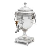 A George III silver samovar by John Robins, London 1806