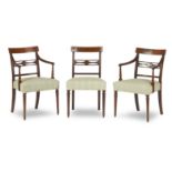 A set of ten 19th century mahogany dining chairs (10)