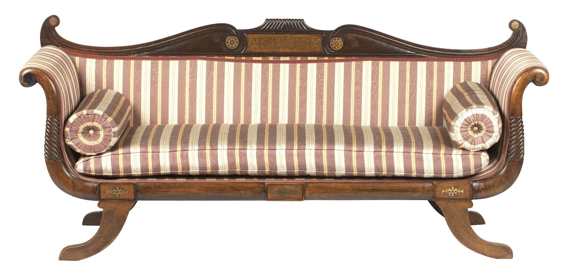 A 19th century Regency mahogany sofa