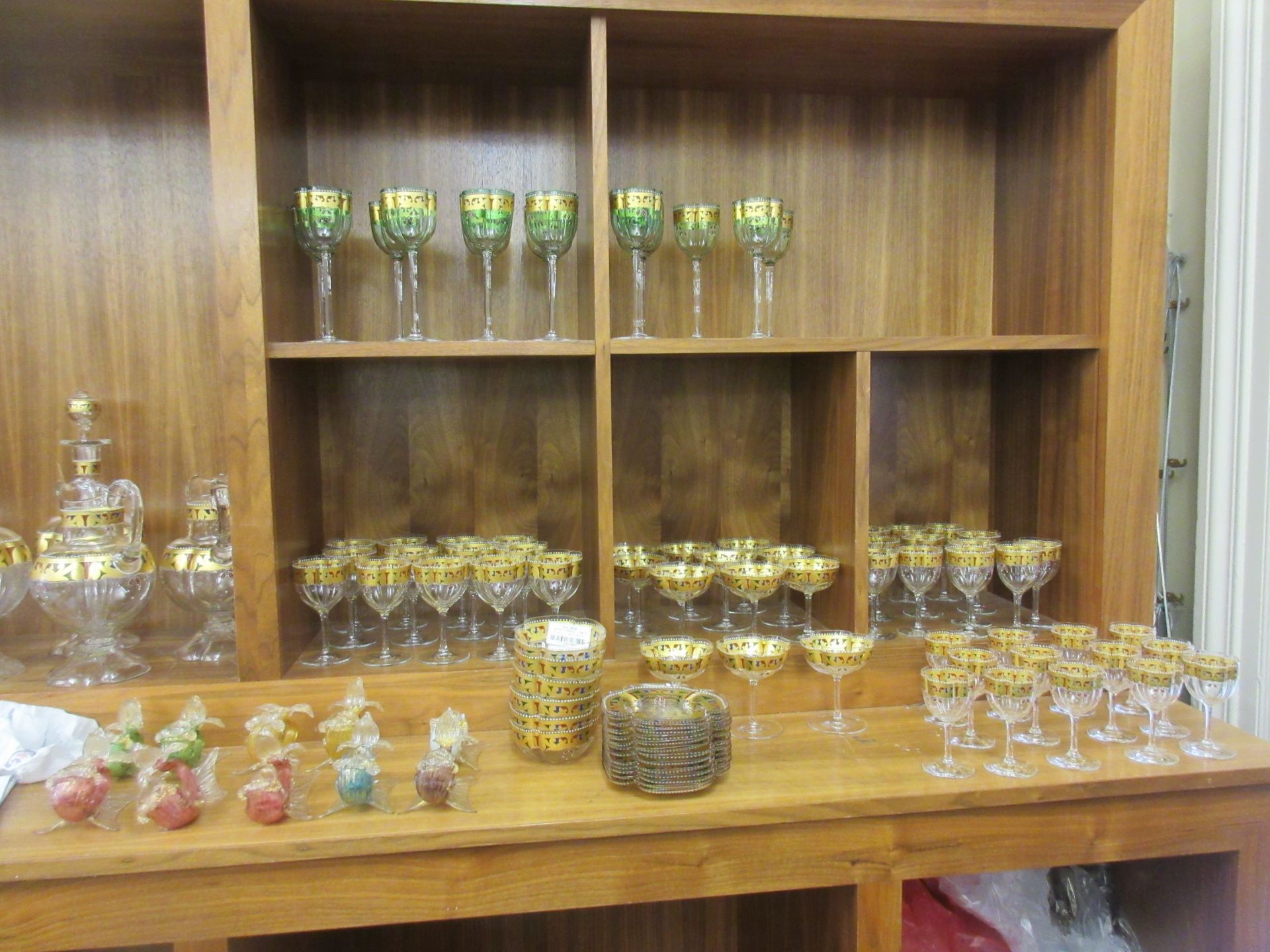 A large collection of continental polychrome and gilt decorated glassware Circa 1900 - Bild 3 aus 21