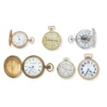 A group of six various late 19th/early 20th century pocket watches (6)