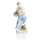 A Meissen figure emblematic of Spring 18th century