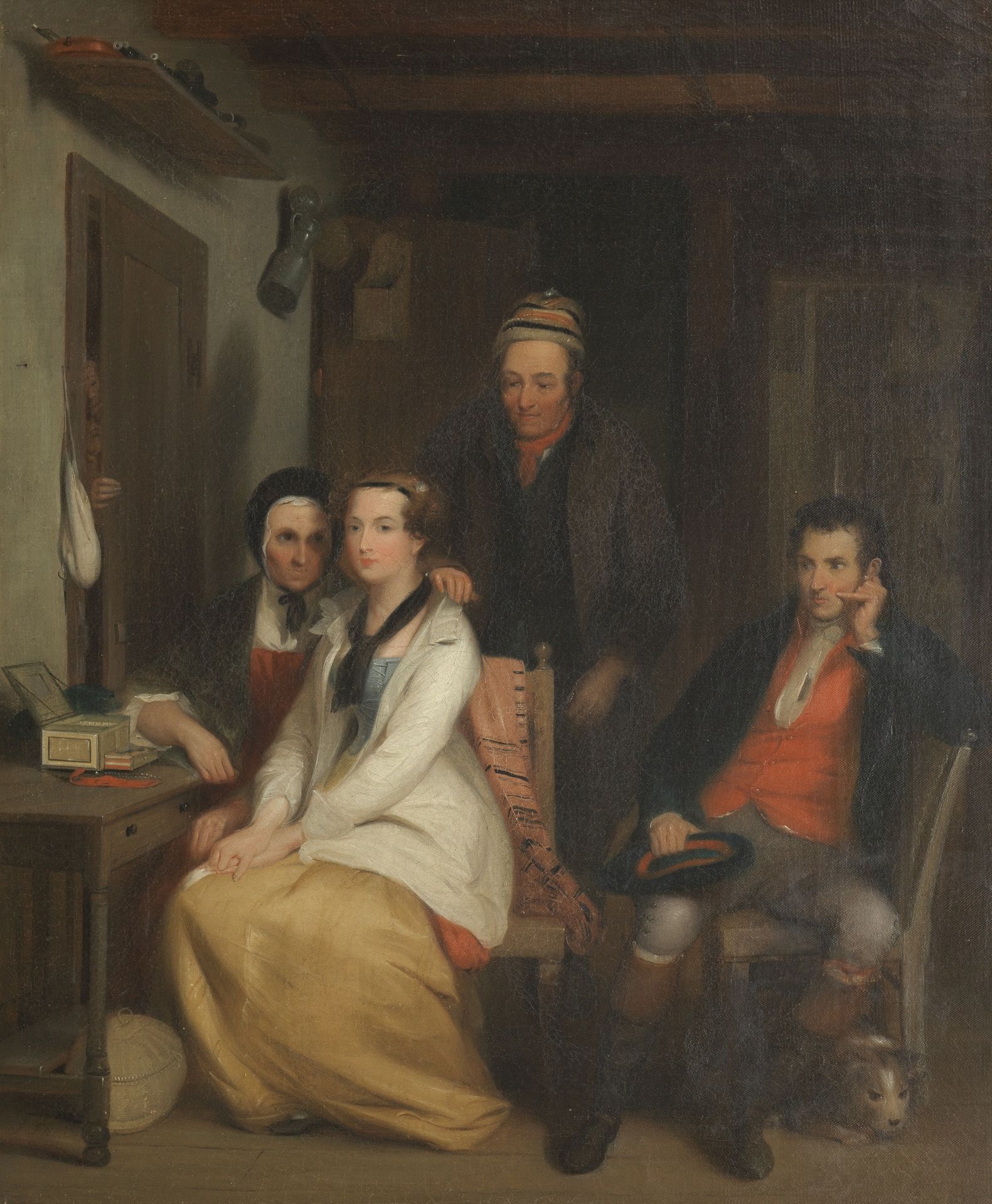 After Sir David Wilkie, RA The Refusal, taken from Robert Burns poem Duncan Gray