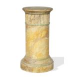 A faux marble pedestal, 20th century