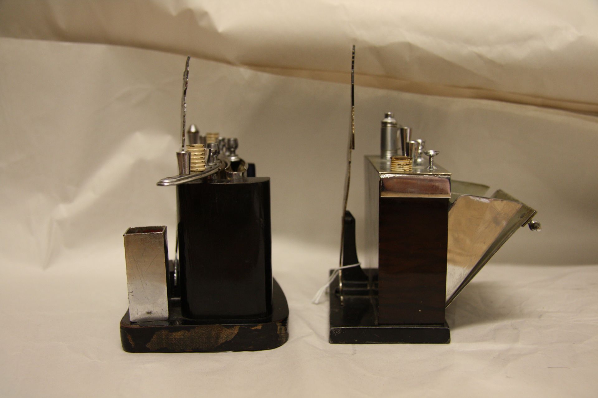 A Ronson Art deco novelty 'Bartender' strike table lighter and cigarette case (3) - Image 21 of 21