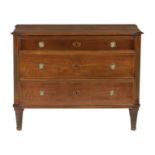 A 19th Century French walnut commode