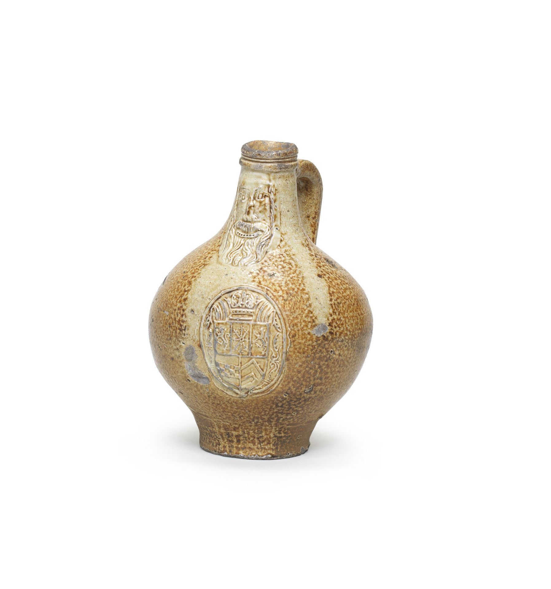 A Cologne/Frechen stoneware bellarmine (Bartmannskrug) First half 17th Century