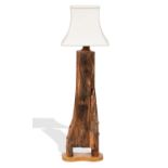 Lincoln Cathedral interest: a contemporary treen standard lamp (2)